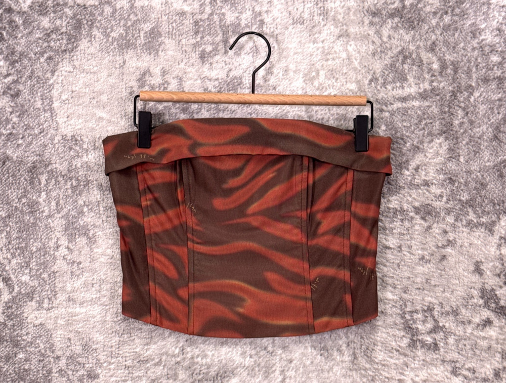 With Jean Carla Corset Top Medium Womens Cropped Top